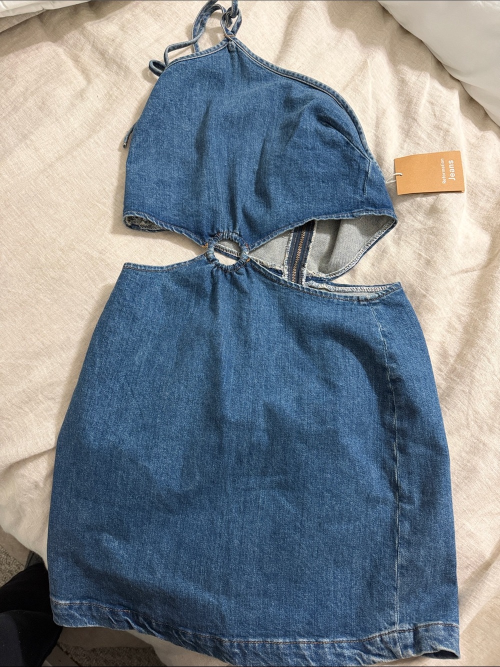 Reformation Pierre Mini Laguna Dress 8 NWT